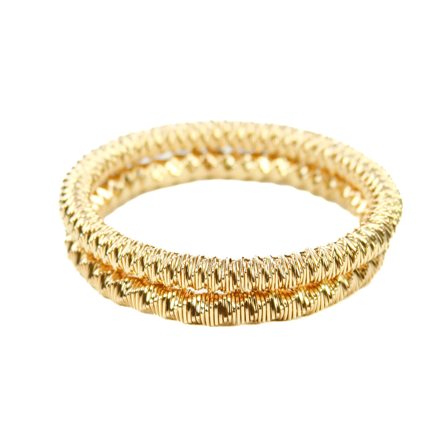 Gold Loose Twist Slinky Bracelet