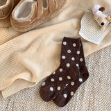 Color Block Thicken Polka Dot Socks