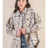 Oversize Checkered Casual Shacket