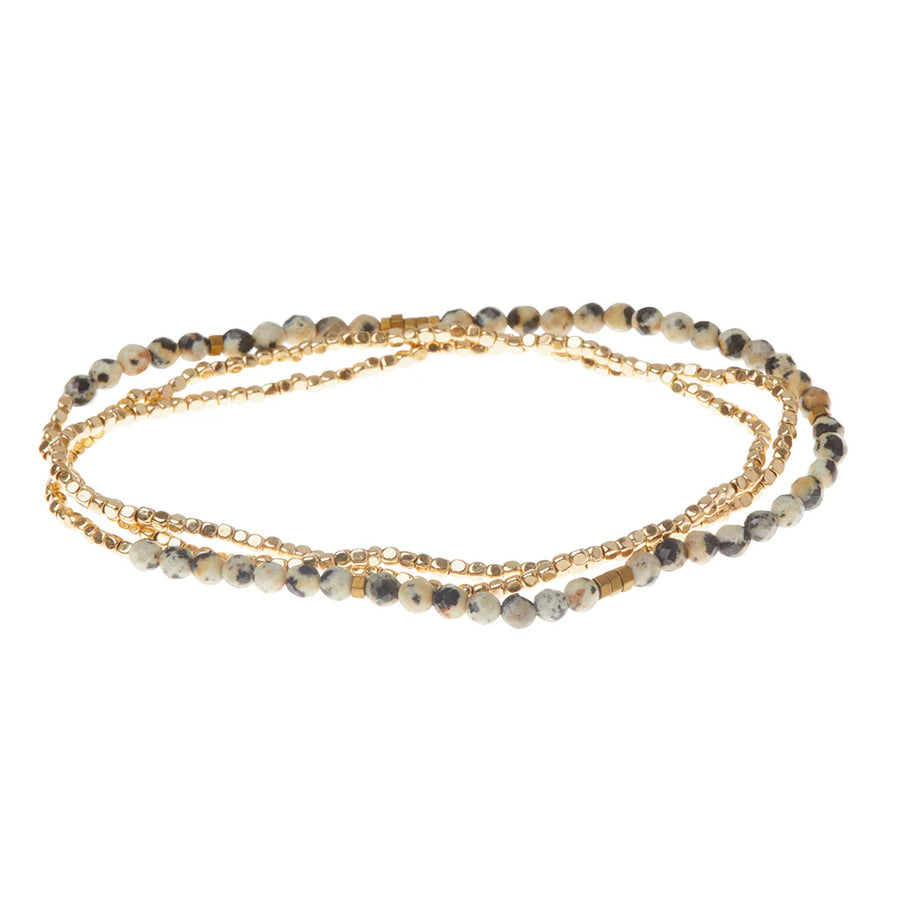 Delicate Stone Wrap Bracelet