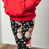 Girls Santa Leggings