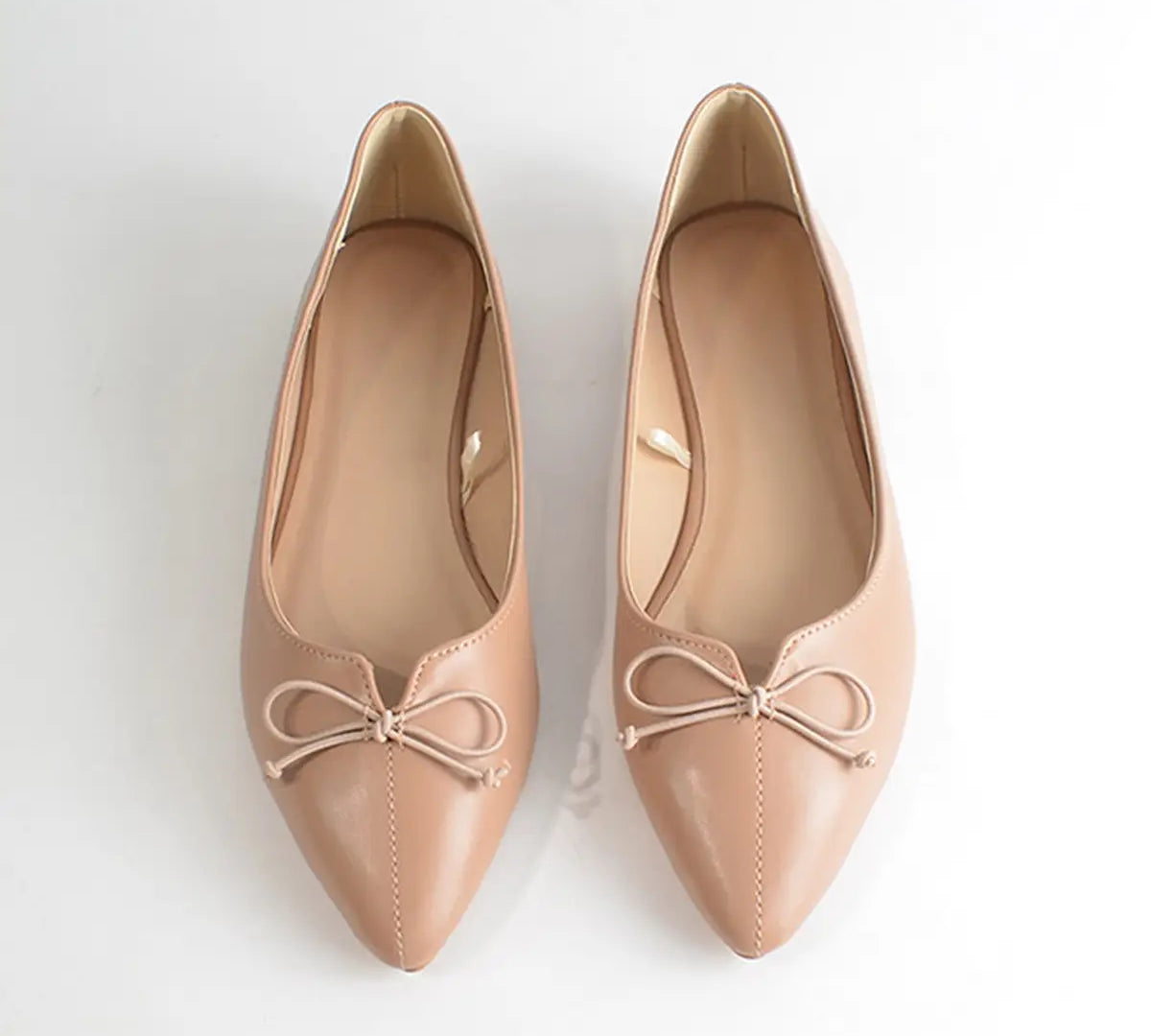 Pointed Flat with Bow