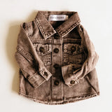 Kids Brown Denim Jacket