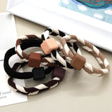 Two Tone Braided Hair Tie Set