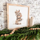 Winter Bunny Sign 8"