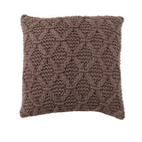 Cotton Slub Pillow w/Diamond Pattern 18"