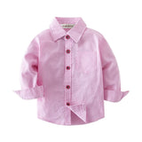 Kids Pink Striped Button-Down Shirt