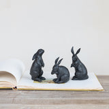 Resin Cast Iron-Look Rabbit 5"
