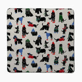 Geometry Plush Dog Towel