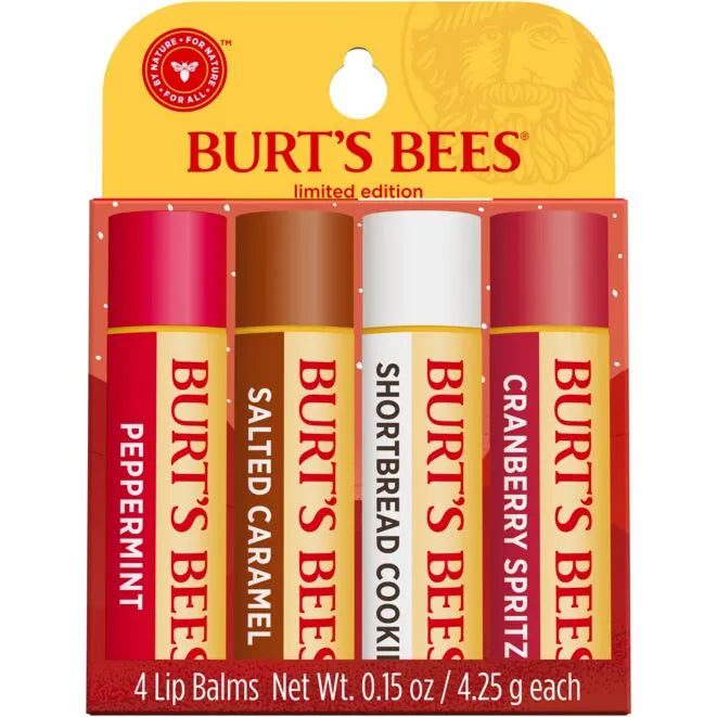 Burt's Bees Holiday Festive Fix 4pk