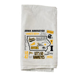 University of Iowa Collage Tea Towel