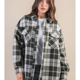 Oversize Checkered Casual Shacket