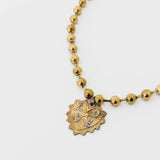 Waterproof Sunburst Heart Love Pendant Necklace