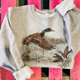 Retro Duck Scene Sweatshirt