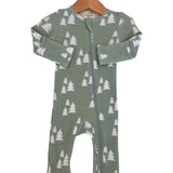 Waffle Zip Alpine Tree Onesie