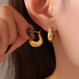 18K Stainless Steel Waterproof U Hoops