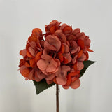 Burnt Orange Hydrangea Stem 13.5"