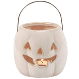 Cream Ceramic Happy Jack O Lantern 4"