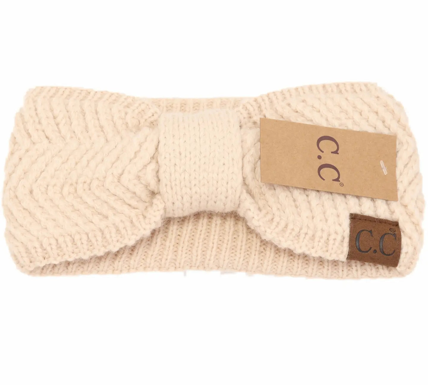 CC Chevron Knit Knot Headband