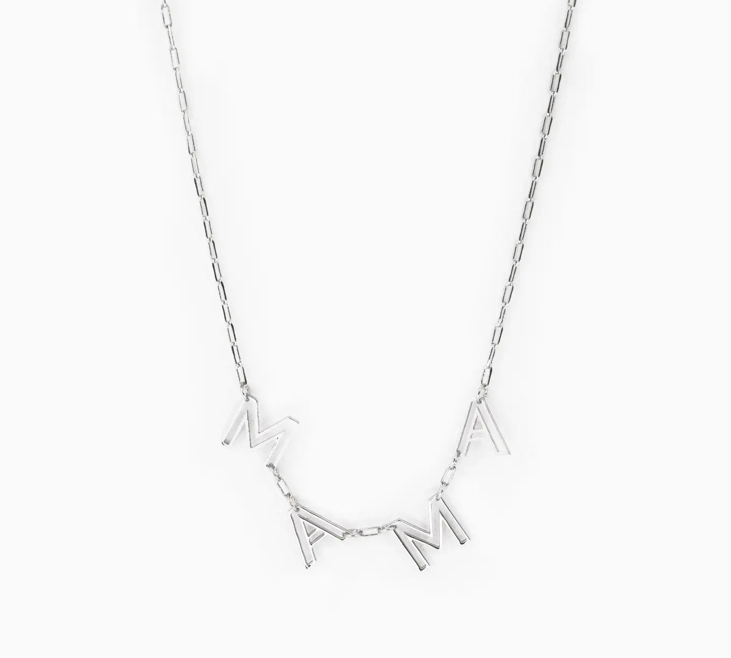 Mama Letter Cutout Station Necklace