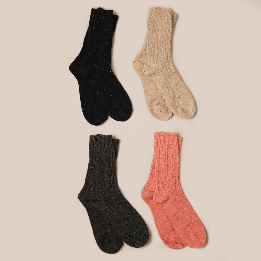 Wool Blend Crew Length Socks
