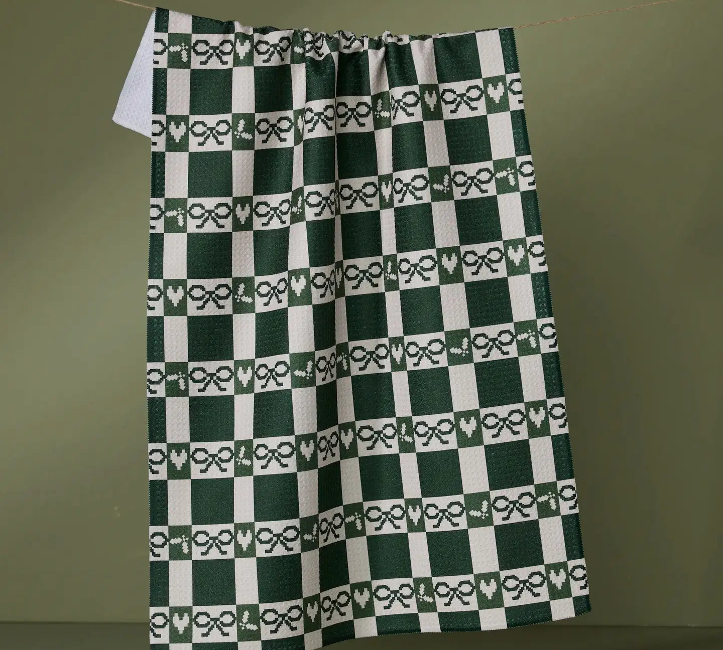 Christmas Geometry Tea Towel 18x30
