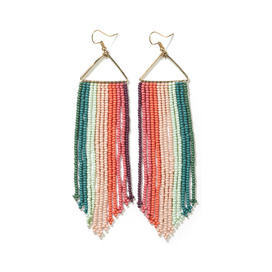 Emilie Beaded Fringe Earrings