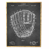 Vintage Baseball Glove Print 10.5x14"