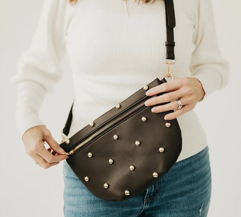 Gold Studded Westlyn Bum Bag