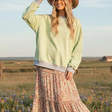 Multi Color Striped Sweatshirt