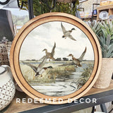 Round Mallard Duck Sign 8"