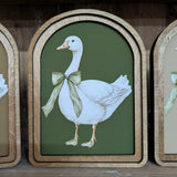 Arched Spring Goose Sign 6x8