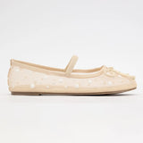 Carly Mesh Pearl Flats
