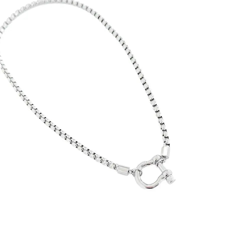 Waterproof Lucky Me Horseshoe Toggle Necklace