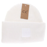 Cc Solid Ribbed Beanie