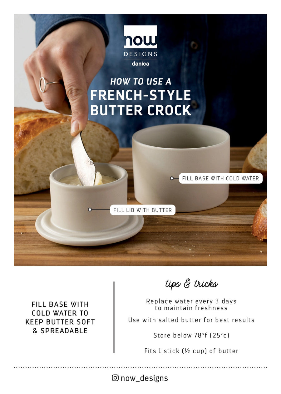 Matte Butter Crock