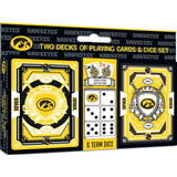 Iowa Hawkeyes Playing Cards with Dice
