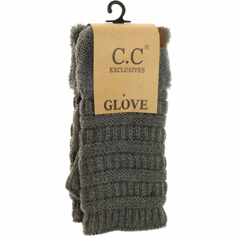 CC Fingerless Sherpa Gloves