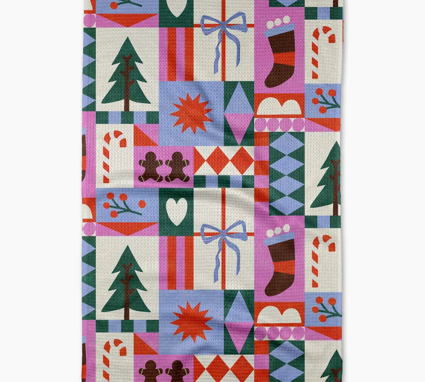 Christmas Geometry Tea Towel 18x30