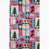 Christmas Geometry Tea Towel 18x30
