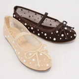 Carly Mesh Pearl Flats