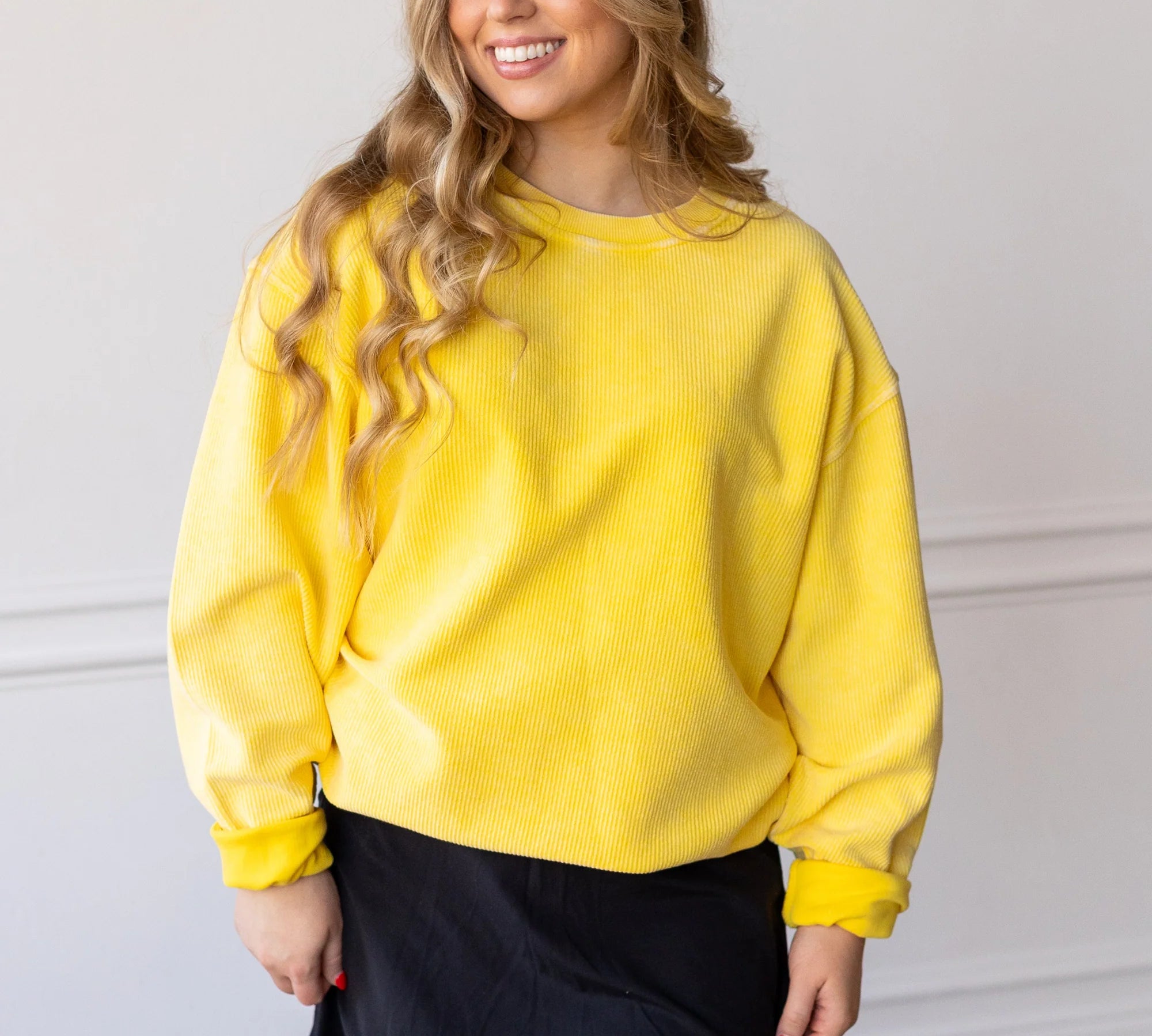 Bold Luxe Corded Crew