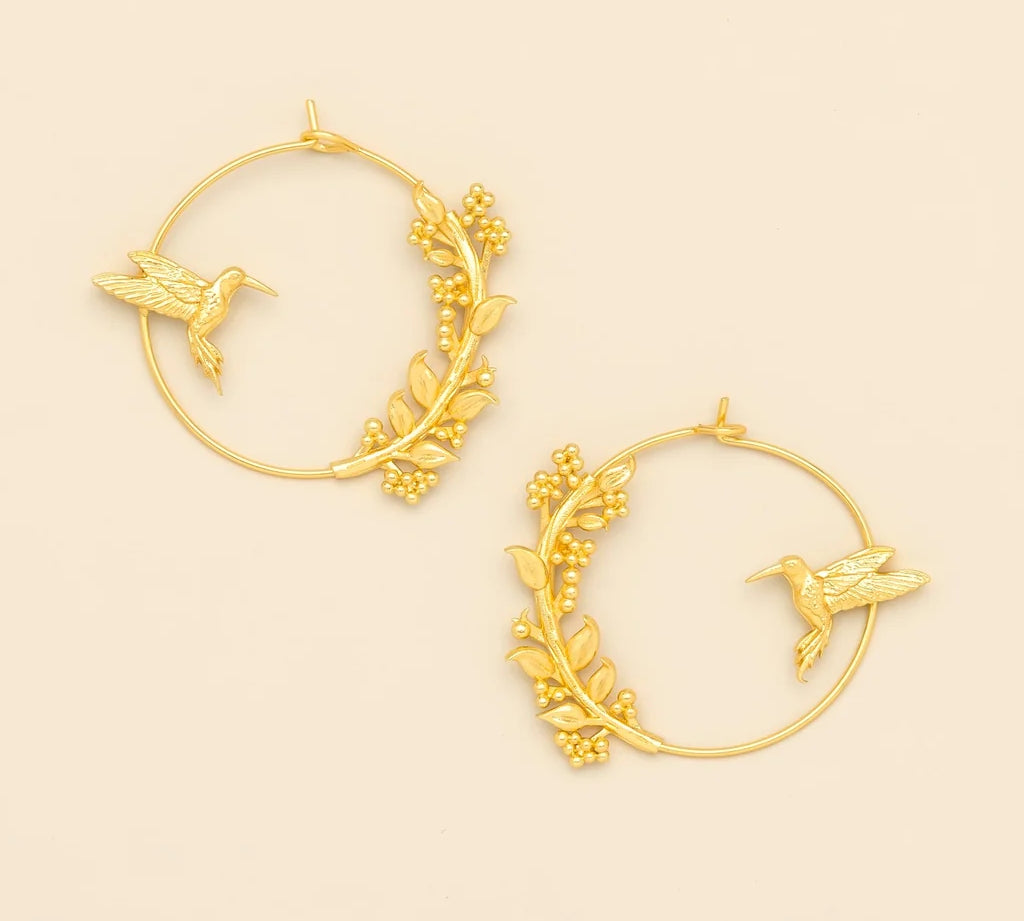 Refined Icon Earring- Hummingbird