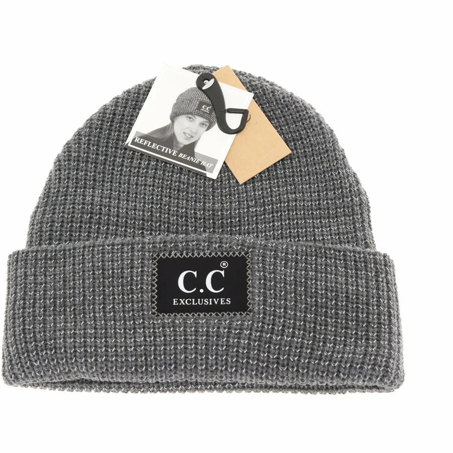 CC Reflective Solid Unisex Beanie