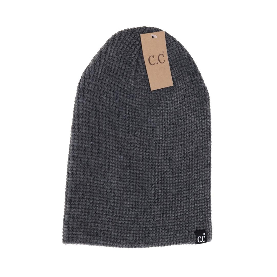 CC Unisex Waffle Knit Slouched Beanie