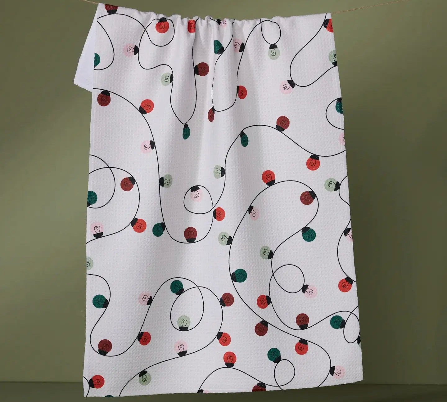 Christmas Geometry Tea Towel 18x30