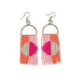 Alison Half Circle Dangle Fringe Earrings