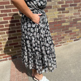 Plus Floral One Shoulder Dress