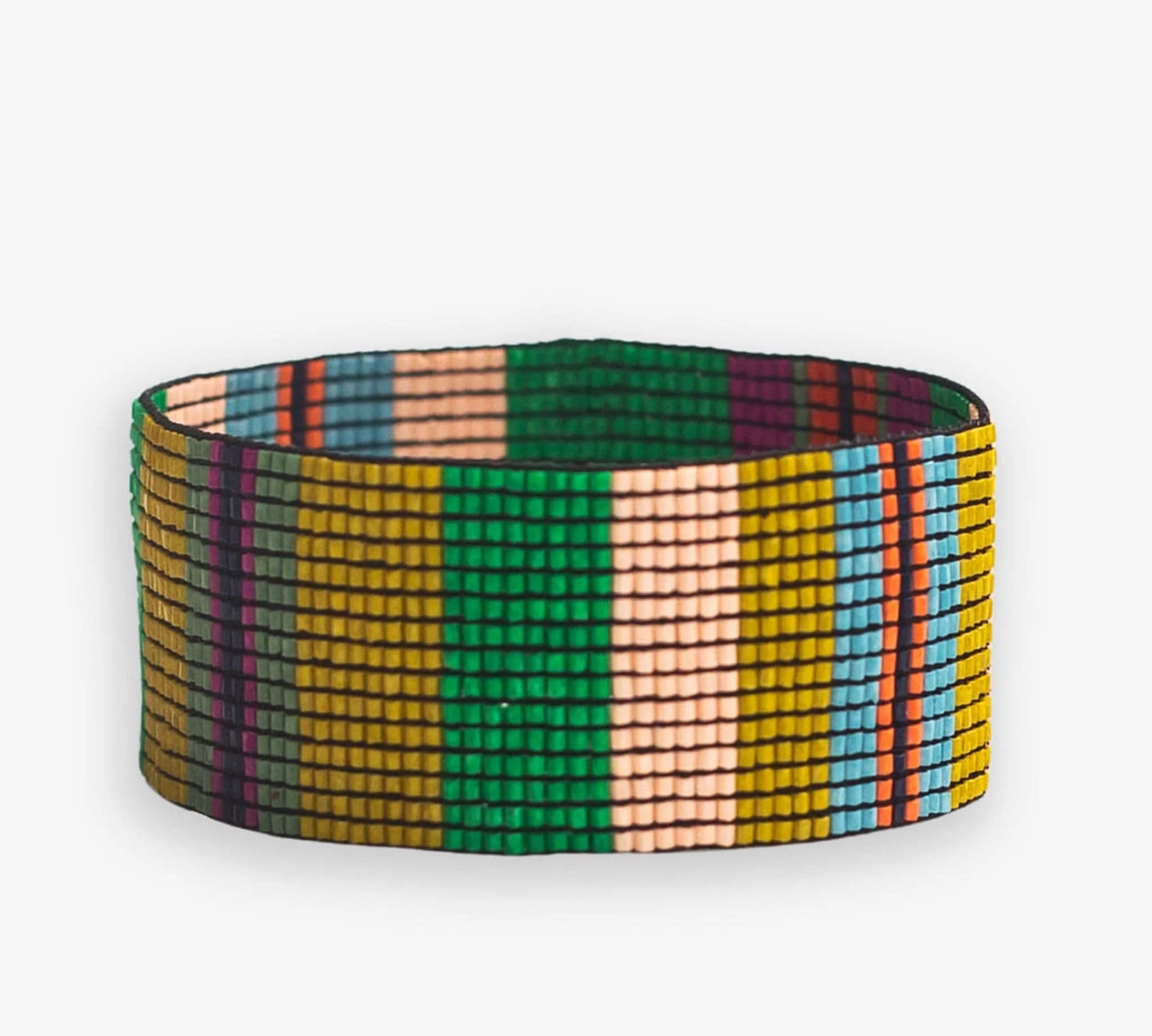 Kenzie Vertical Stripes Beaded Stretch Bracelet