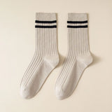 Classic Two Stripe Crew Socks